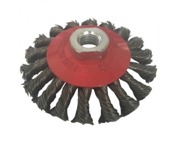 95mm x M14 Flat Twist Knot Wire Brush 